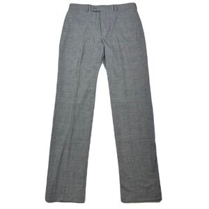 Calvin Klein Performance Dress Pants Mens 34x34 Gray Plaid Slim-Fit NEW